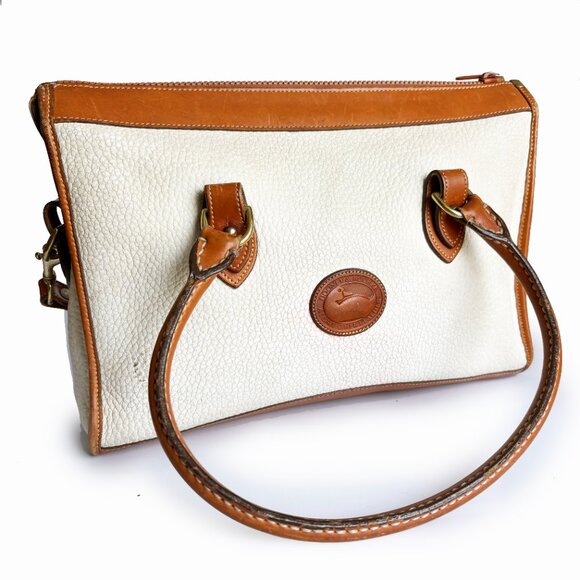 Dooney & Bourke All Weather Leather Shoulder Satchel Style R21 Bone Tan … - Picture 6 of 12